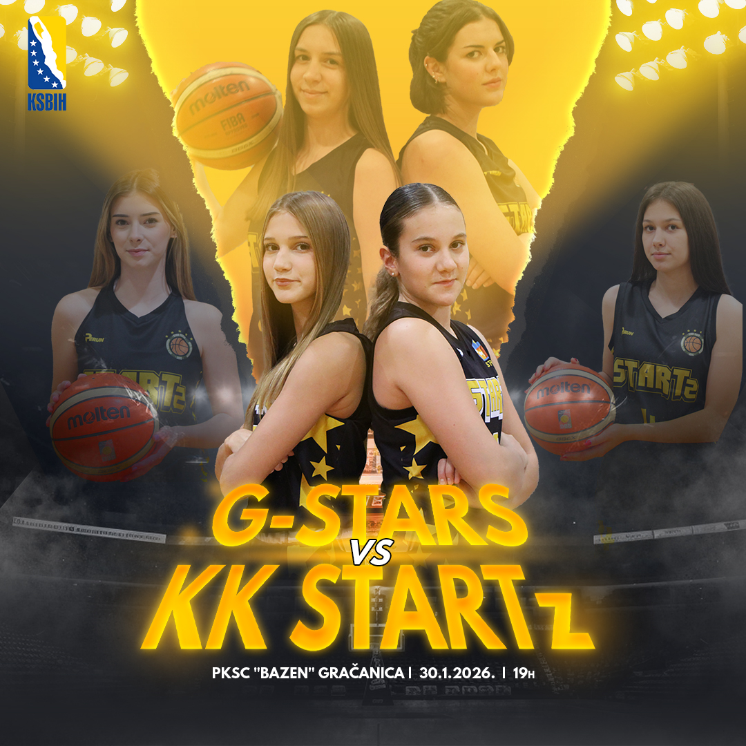 Najava nadoknade kola A1 Lige FBiH za žene između KK STARTz i G-STARs Gračanica u Gračanici