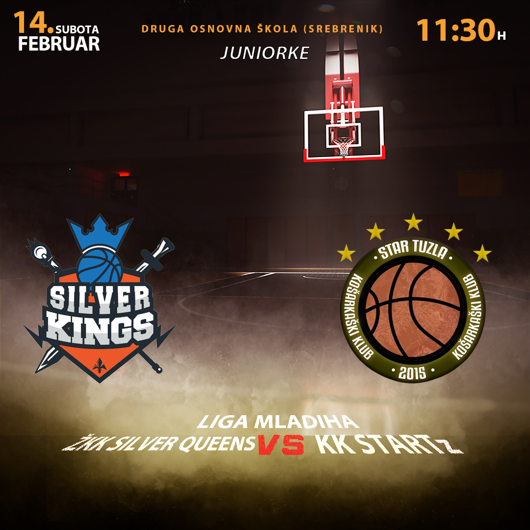 Najava utakmice ŽKK Silver Queens – KK STARTz juniorke, Liga mladih, Srebrenik