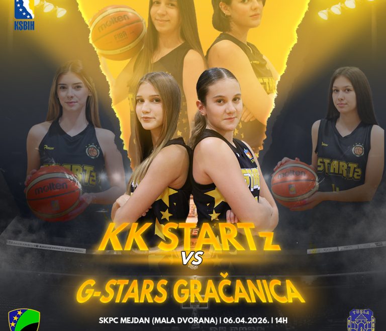 KK STARTz dočekuje G-STARS Gračanica u važnom duelu u Mejdanu